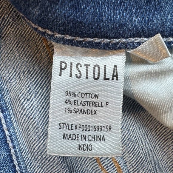 PISTOLA Monroe Crop Lenora Womens Size 27 (27x26) Blue Style P00016991SR - Picture 5 of 12